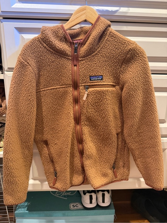 Patagonia Jackets & Blazers - Patagonia Women’s Tan Sherpa Jacket - Full Zip Hooded Coat with Hood